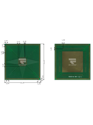 Roth Elektronik - RE934-07E - Prototyping board FR4 Epoxide + chem. Au, RE934-07E, Roth Elektronik