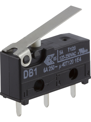 ZF Friedrichshafen AG - DB1C-C1LB - Micro switch 6 A Flat lever, short N/A 1 NO+1 NC, DB1C-C1LB, ZF Friedrichshafen AG