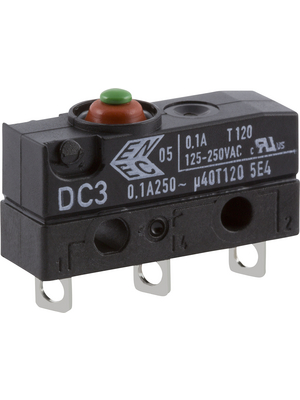 ZF Friedrichshafen AG - DC3C-A1AA - Micro switch 0.1 A Plunger N/A 1 change-over (CO), DC3C-A1AA, ZF Friedrichshafen AG