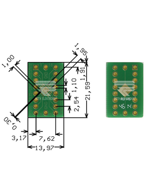 Roth Elektronik - RE935-08R - Prototyping board FR4 Epoxide + chem. Au, RE935-08R, Roth Elektronik