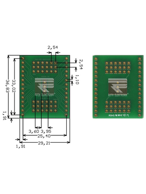 Roth Elektronik - RE936-06 - Prototyping board FR4 Epoxide + chem. Au, RE936-06, Roth Elektronik