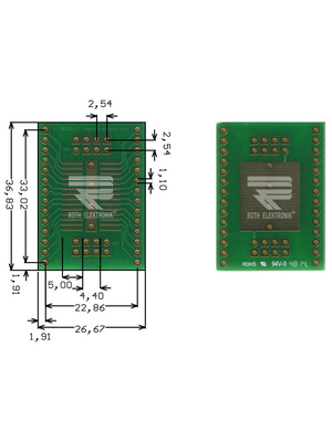 Roth Elektronik - RE936-07 - Prototyping board FR4 Epoxide + chem. Au, RE936-07, Roth Elektronik