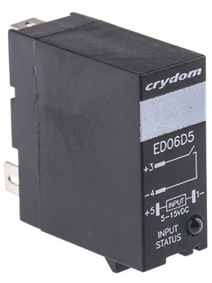 Crydom - ED06D5 - Solid state relay single phase 5...15 VDC, ED06D5, Crydom