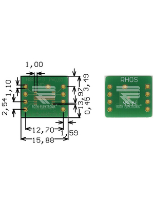 Roth Elektronik - RE938-01 - Prototyping board FR4 Epoxide + chem. Au, RE938-01, Roth Elektronik