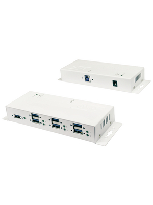 Exsys - EX-1189HMVS-W - Industrial Hub USB 3.0 7x white, EX-1189HMVS-W, Exsys