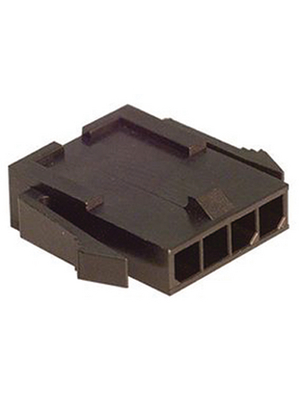 Molex - 43640-0400 - Male contact housing single row Pitch3 mm Poles 1 x 4 Micro-Fit, 43640-0400, Molex