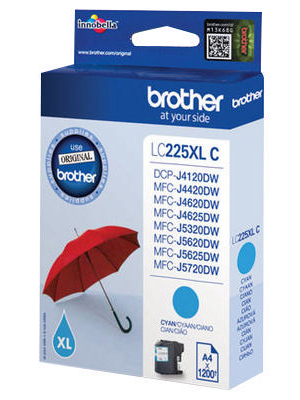 Brother - LC-225XLC - Ink 225 Cyan, LC-225XLC, Brother