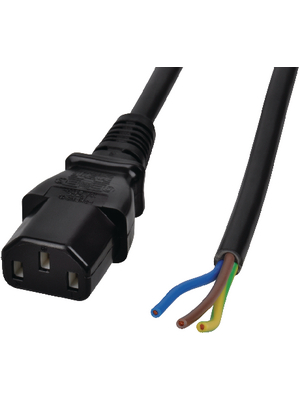 Maxxtro - SP-230-25-S - Mains cable IEC-320-C13 Open 2.50 m, SP-230-25-S, Maxxtro