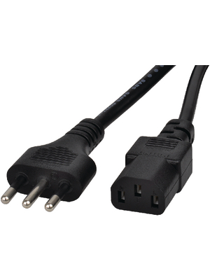 Maxxtro - SP-223-20-S - Mains cable Italy Male IEC-320-C13 2.00 m, SP-223-20-S, Maxxtro