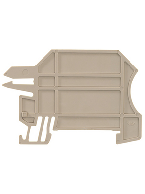 Weidmller - WHP 2.5-35N/10X3 - Fixing plate N/A 46.5 x 2 x 65.5 mm beige W-Series, 1050200000, WHP 2.5-35N/10X3, Weidmller