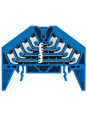 Weidmller - PPV 4 BL 35X15 DGR - Potential distributor PPV 4 DIN35x15 mm Inputs=16 0.5...1.5 mm2 blue, 1267910000, PPV 4 BL 35X15 DGR, Weidmller