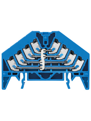 Weidmller - PPV 4 BL 35X7.5 DGR - Potential distributor PPV 4 DIN35x7.5 mm Inputs=16 0.5...1.5 mm2 blue, 1267920000, PPV 4 BL 35X7.5 DGR, Weidmller