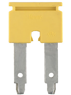 Weidmller - ZQV 16/2 - Cross connector N/A 35.1 x 5.2 x 20.6 mm yellow Z Series Poles=2, 1739690000, ZQV 16/2, Weidmller