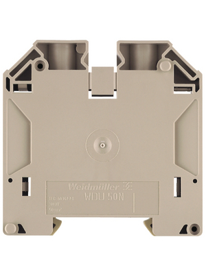 Weidmller - WDU 50N - Feed-through Terminal W-Series N/A beige, 10...50 mm2, 1820840000, WDU 50N, Weidmller