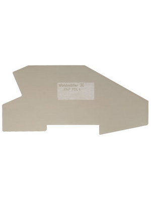 Weidmller - PAP 2.5/4 - End Plate N/A PAP 30.2 x 2.5 x 52.25 mm beige P-Serie, 1896300000, PAP 2.5/4, Weidmller