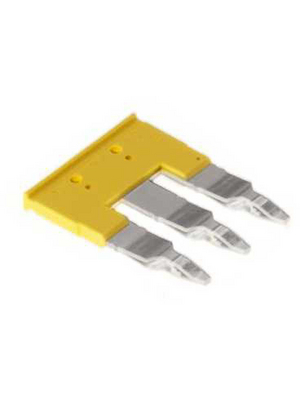 Weidmller - ZQV 6N/3 - Cross connector N/A 29.03 x 3.1 x 22.4 mm yellow Z Series Poles=3, 1906220000, ZQV 6N/3, Weidmller