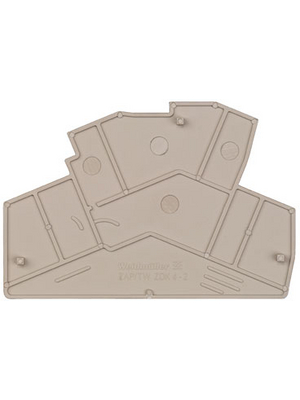 Weidmller - ZAP/TW ZDK4-2 - Partition plate N/A 52.68 x 2 x 77.81 mm beige Z Series, 8670760000, ZAP/TW ZDK4-2, Weidmller