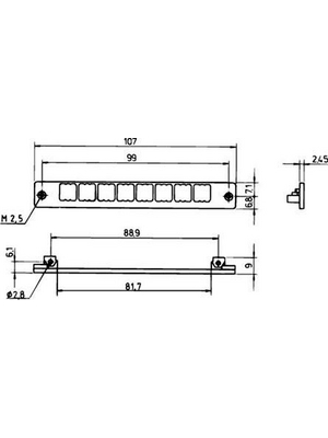 Pentair Schroff - 69004-043 - Mounting frame N/A, 69004-043, Pentair Schroff