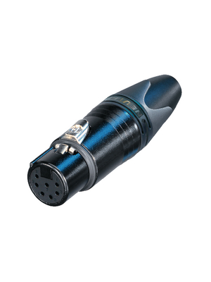 Neutrik - NC7FXX-B - XLR cable socket 7 N/A XX Soldering Connections black, NC7FXX-B, Neutrik