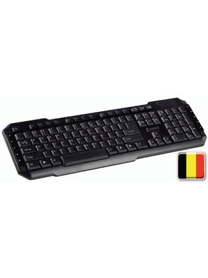 Koenig - CSKBMU100BE - USB Multimedia Keyboard BE USB black, CSKBMU100BE, K?nig