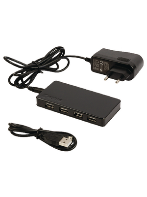 Koenig - CSU2H7P200BL - USB Hub USB 2.0 7x, CSU2H7P200BL, K?nig