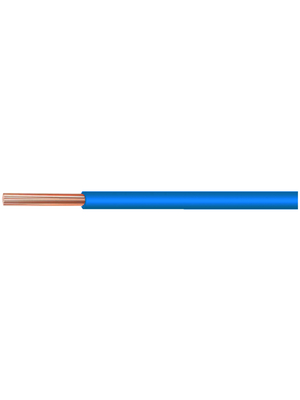 Alpha Wire - 7053 BL005 - Stranded wire, 0.12 mm2, light blue Stranded tin-plated copper wire PVC, 7053 BL005, Alpha Wire