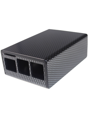 Camdenboss - CBRPP-CAR - Raspberry Pi B+  Enclosure 62.4 x 89.4 x 32 mm Carbon ABS IP 00 N/A, CBRPP-CAR, Camdenboss