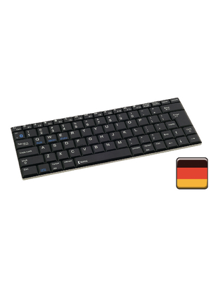 Koenig - CSKBBT200DE - Portable Multimedia Bluetooth Keyboard AT / DE Bluetooth aluminium, CSKBBT200DE, K?nig