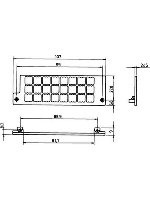 Pentair Schroff - 69004-044 - Mounting frame N/A, 69004-044, Pentair Schroff