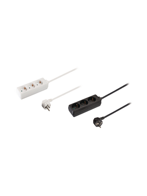 Valueline - VLES315F001WH - Outlet strip, 3, 1.5 m, Type E, VLES315F001WH, Valueline