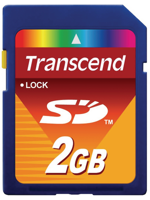 Transcend - TS2GSDC - SD Memory Card 2 GB, TS2GSDC, Transcend