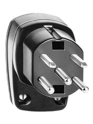 Feller - 8815.TH.L.60 - Mains plug Suisse T15 N/A black Switzerland, Type 15, 8815.TH.L.60, Feller