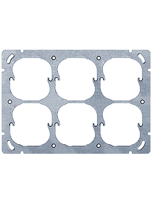 Feller - 2712-3 - Mounting plate 197 x 1 x 137 mm metallic, 2712-3, Feller