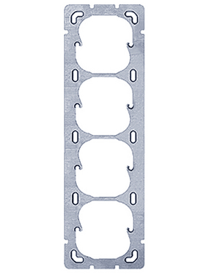 Feller - 2714 - Mounting plate 77 x 1 x 257 mm metallic, 2714, Feller