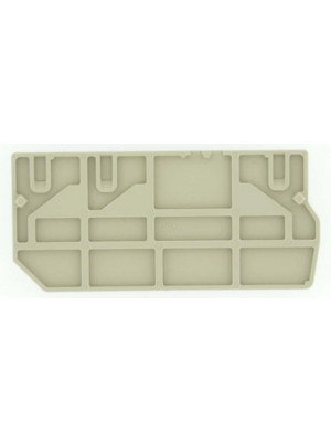 Weidmller - PAP 2.5/4/3AN - End Plate N/A PAP 30.2 x 2.5 x 66.45 mm beige P-Serie, 1896480000, PAP 2.5/4/3AN, Weidmller