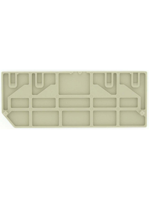 Weidmller - PAP 2.5/4/4AN - End Plate N/A PAP 30.2 x 2.5 x 78.1 mm beige P-Serie, 1896320000, PAP 2.5/4/4AN, Weidmller