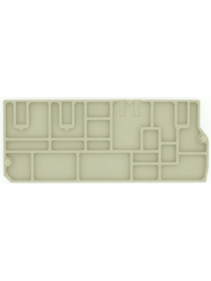 Weidmller - PAP PDU6/10/3AN - End Plate N/A PAP PDU 32.55 x 2.5 x 80.75 mm beige P-Serie, 1896340000, PAP PDU6/10/3AN, Weidmller