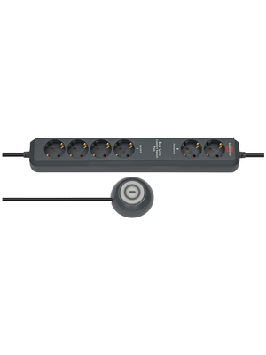 Brennenstuhl - 1159560516 - Outlet strip with foot switch Eco-Line, 6xF (CEE 7/3), 1.5 m, F (CEE 7/4), 1159560516, Brennenstuhl