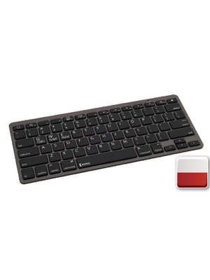 Koenig - CSKBBT100PO - Multimedia Bluetooth Keyboard PL Bluetooth dark grey, CSKBBT100PO, K?nig