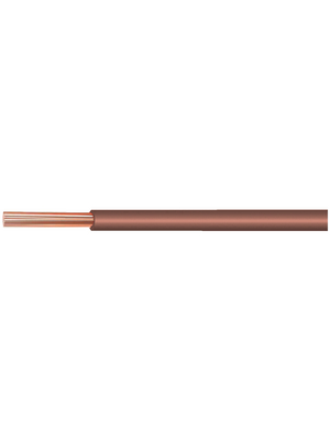 Alpha Wire - 3051-7 - Stranded wire, 0.32 mm2, brown Stranded tin-plated copper wire PVC, 3051-7, Alpha Wire