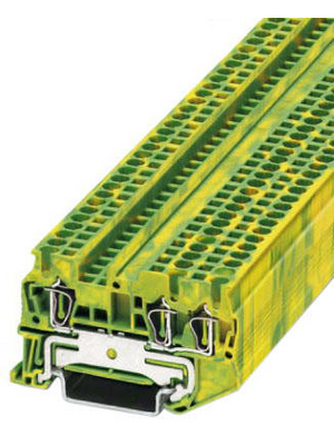 Phoenix Contact - ST 2,5-TWIN-PE - Feed-through terminal block N/A green-yellow, 0.08...2.5 mm2, 3031267, ST 2,5-TWIN-PE, Phoenix Contact