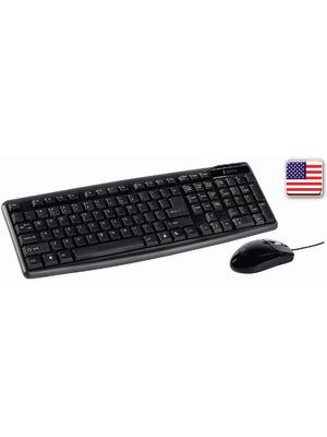 Koenig - CSKMCU100US - USB Keyboard & Optical Mouse US USB black, CSKMCU100US, K?nig